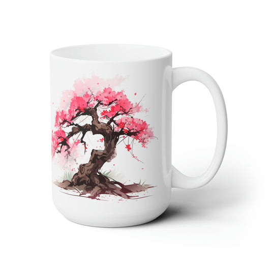 Cherry Bonsai Tree - Ceramic Mug 15oz