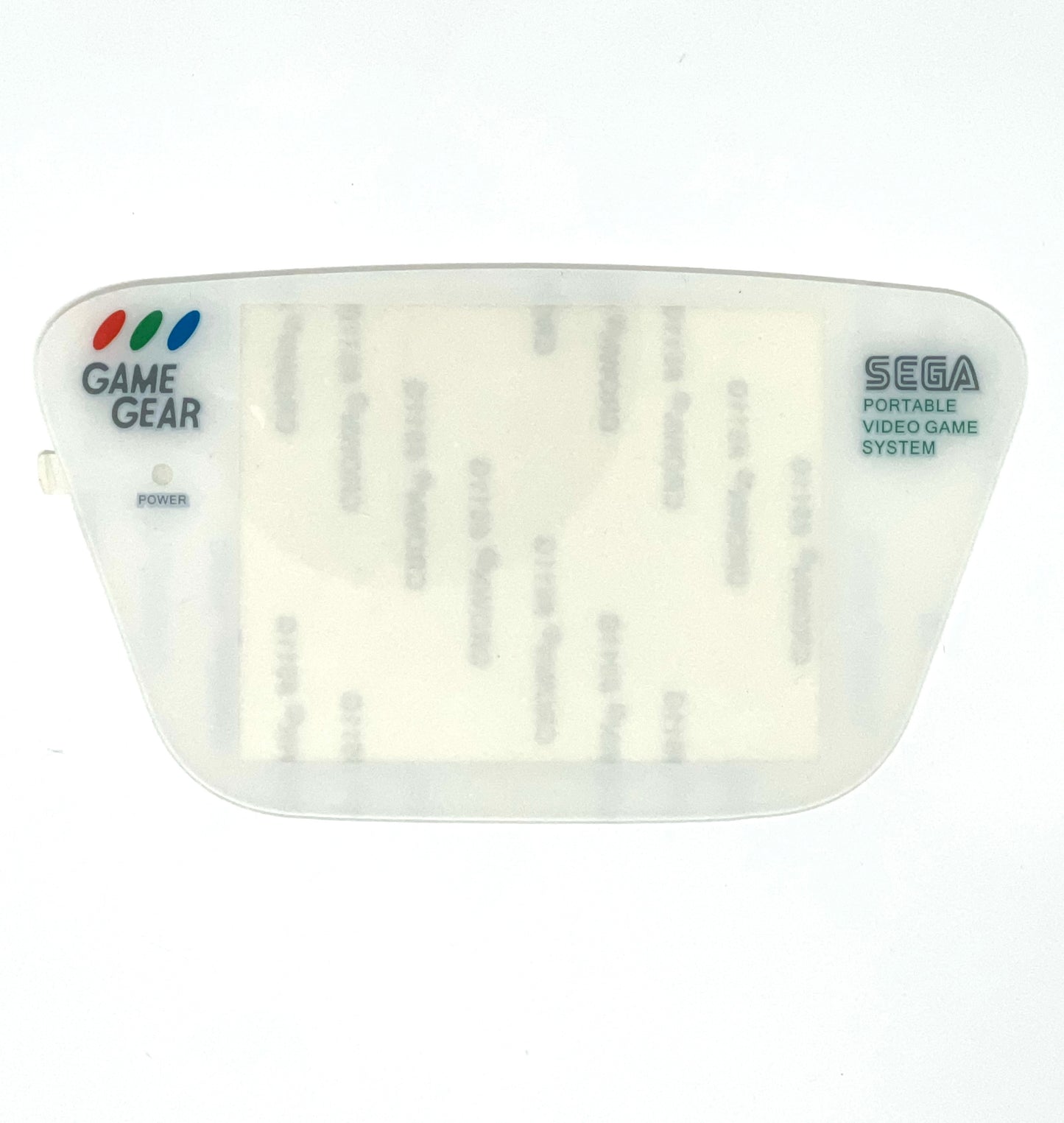 Game Gear Replacement Screen Lens (Plastic) - Flat Surface